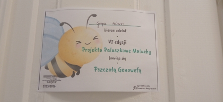 Paluszkowe Maluchy - projekt realizowany przez ''Sówki''